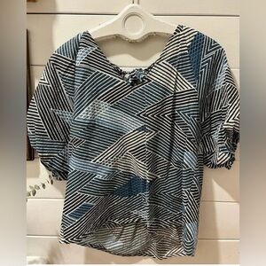 Part Two in Navy white blouse size 36